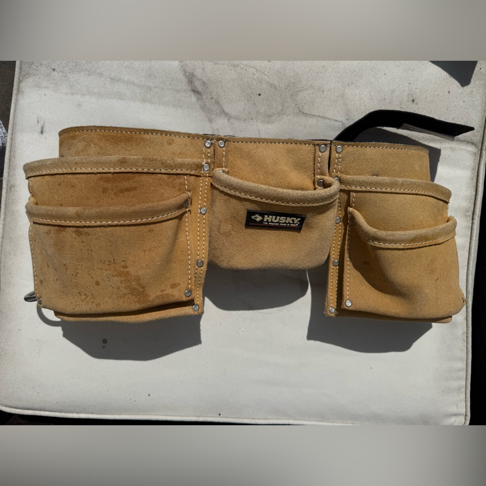 HUSKY tool belt, suede